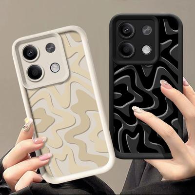 For Xiaomi 13t 11t Pro Poco X6 X5 F6 M6 Redmi Note 12 11 10 13 Pro 5g Stripe Shockproof Silicone Soft Lens Protection Case Cover