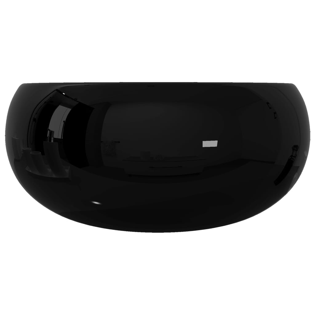 Ceramic Round Sink Black 40 X 15 Cm