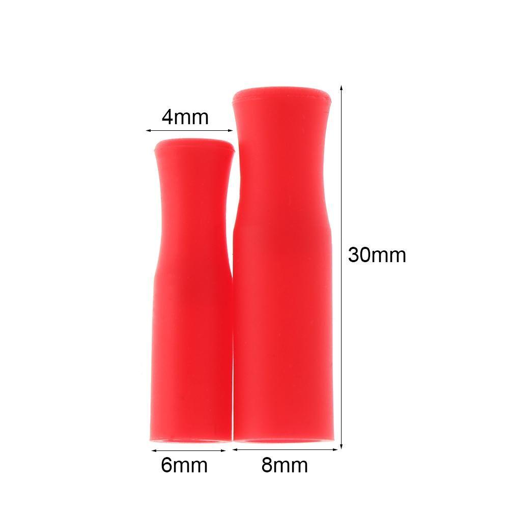 10/20pcs Bar Tip Reusable Teeth Protector Silicone Cover Straw Sleeve Straws Cap Drinking Straw