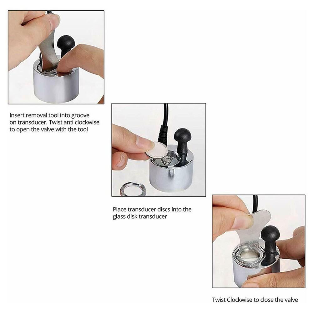 2 szt. Dyski przetwornika Grzejnik ognia Dla DIMPLEX Opti-Myst Części Zamienne Zamienne Z Nakładką Narzędzia Akcesoria Elektryczne