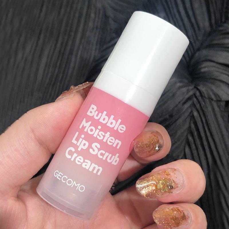 Bubble Lip Scrub Złuszczacz do ust Rozjaśnia zmarszczki na ustach Melanina Rozjaśnia ciemne złuszczanie martwego naskórka Nawilża i nawilża Nabłyszczający krem ​​do ust