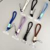 Cute Candy Colors Woven Phone Chain Cellphone Short Strap Phone Wrist Straps Hanging Rope Anti-lost Lanyard Chain Accessories