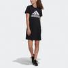 (WMNS) Adidas Essentials Logo Dress Asia Sizing 'Black White' Women's GM5588