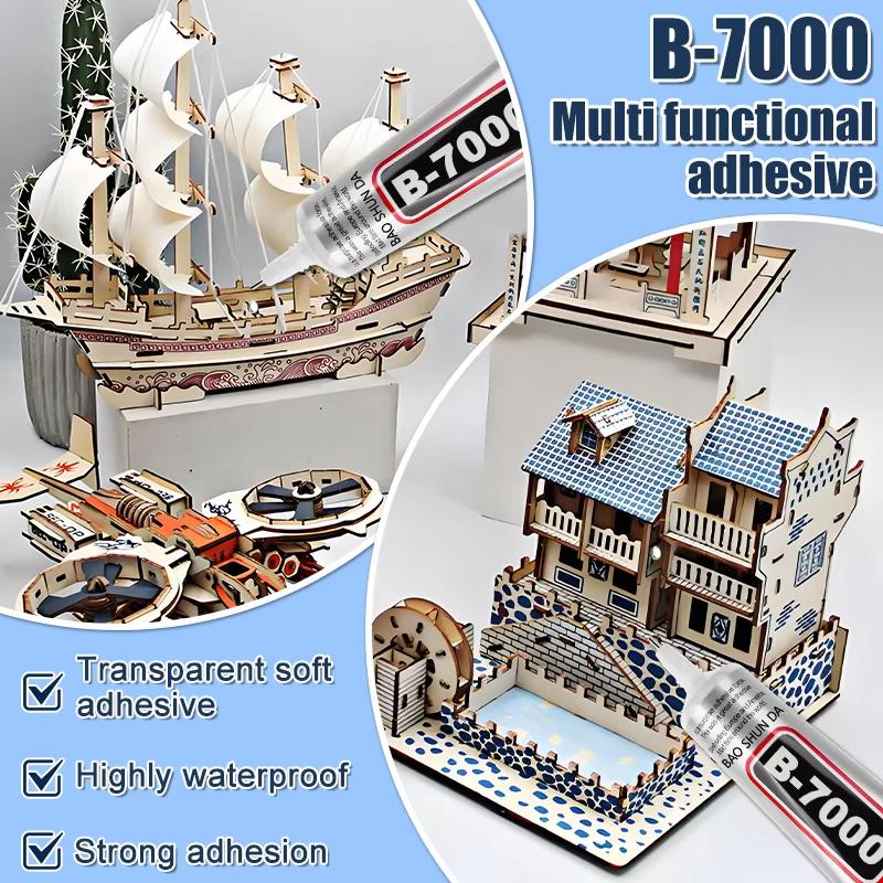 B7000 E8000 Jewelry Glue (15/110g) for Rhinestones, Pearls, Glass, Metal, Plastic, Acrylic - Waterproof and Transparent
