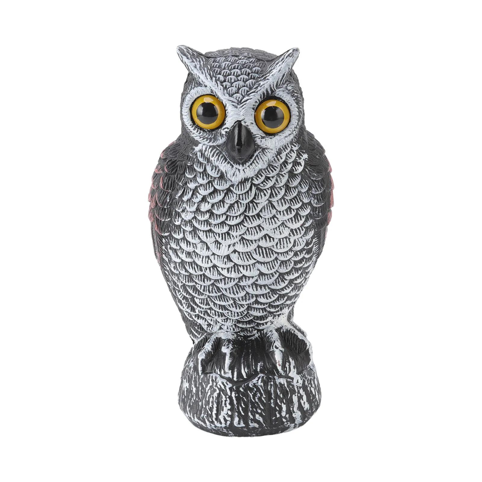 

Plastic Bird Owl Decoy Owls To Keep Birds Away Exquisite Workmanship Plastic Material Fine Details for Birds for Small Animal ярко-розовый