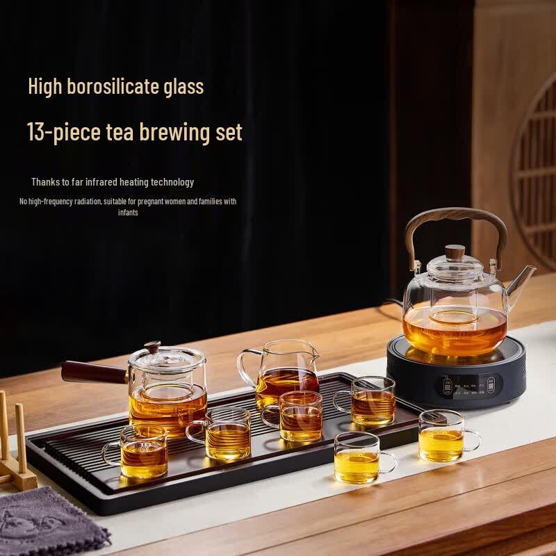 Yihu Heat-Resistant Glass Tea Kettle & Tea Set