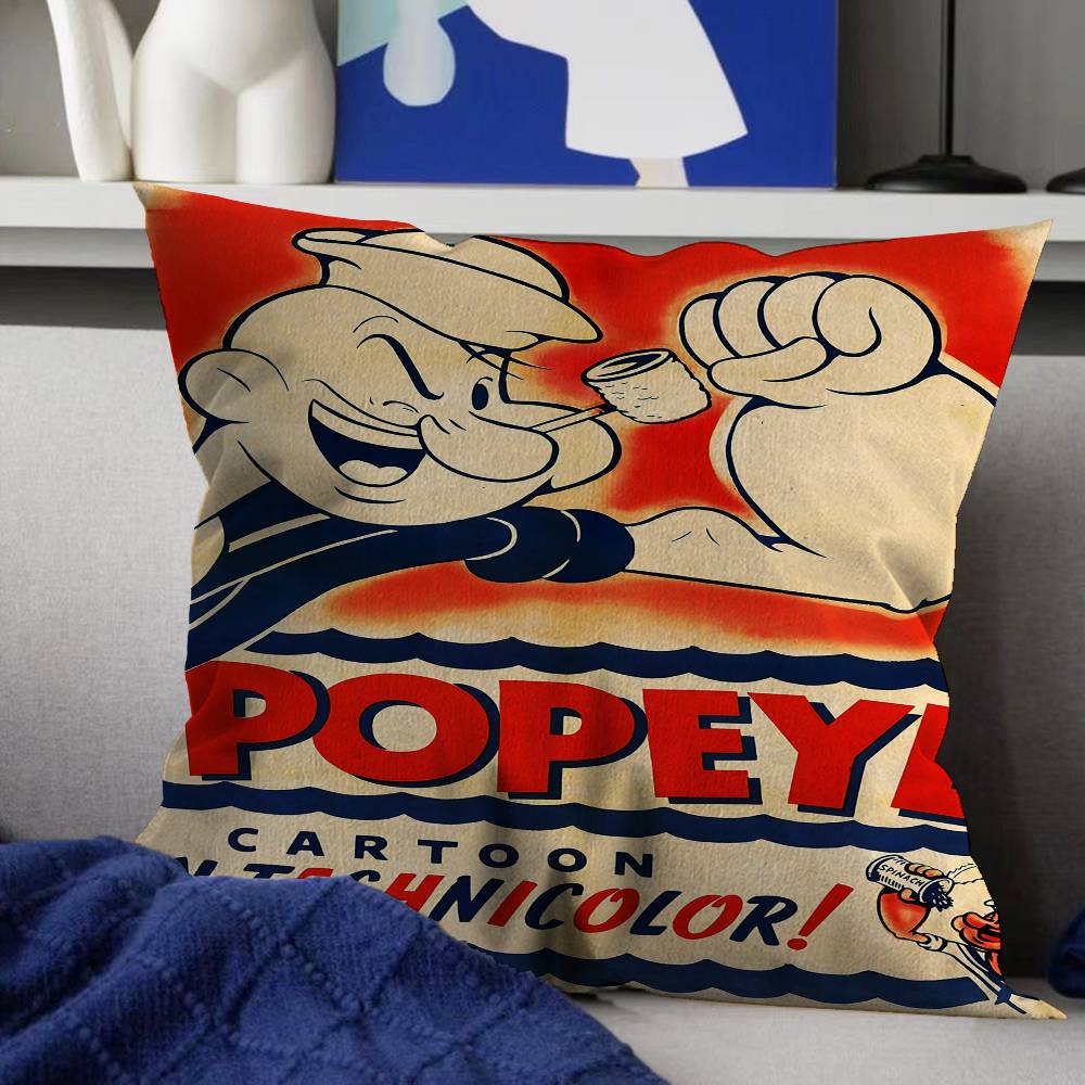 Anime PPopeye The Sailor Pillow Cushion Cover Pillowcase Living Room Sofa Home Decor Customized