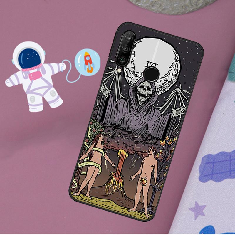 Occult Witchcraft Moon Gothic Witch For Huawei Nova Y72 Y73 Y60 Y70 Y90 Y61 Y91 7i 8i 11i 12i 12s 9 10 SE P20 P30 P40 Lite Case