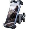 Lamicall Motorcycle Phone Mount, Bike Phone Holder - [Metal Lock] Upgrade Quick Install Handlebar Clip for Bicycle Scooter, Cell Phone Clamp for