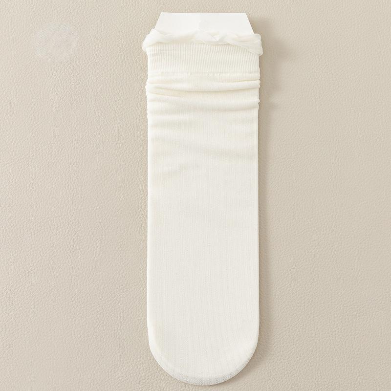5 Paar Atmungsaktive Ultra Dünne Socken Sommer Damen Transparent Spitze Seide Kristall Rose Blume Mädchen Elastische Kurze Socken Damen Socken