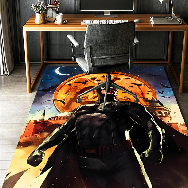 Batman Pattern Rug, Indoor/Outdoor Mat, for Picnic, Gameroom, Bedroom, Office, Living Room, Home Decor Carpet, Birthday Gift