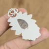Natural Black Rutile Gemstone Pendant 925 Sterling Silver Jewelry For Women