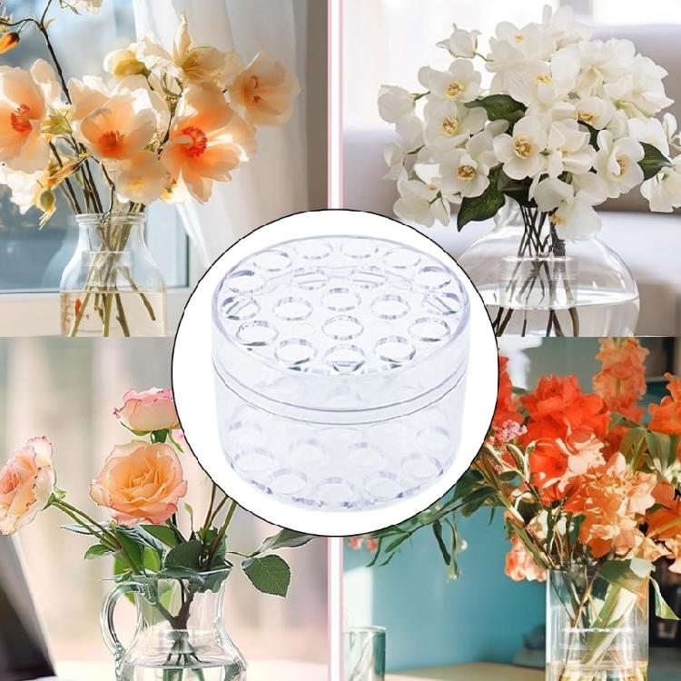 Plastic Flower Support Stem Honeycomb Design Flower Stem Holder Floral Arrangements Structure