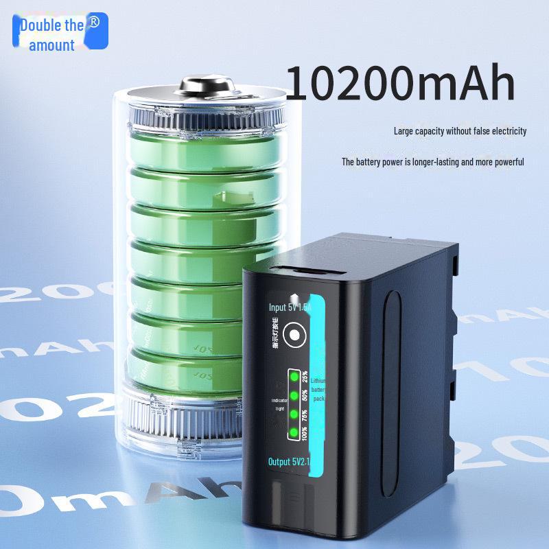 Dual NP-F980/970/960/750/770 Camera Battery with USB Charger for Sony