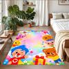 Tappeto Antiscivolo in Velluto di Cristallo, Tappeto con Design El Payaso Plim Plim per Interni Soggiorno Camera da Letto Decorazione Casa