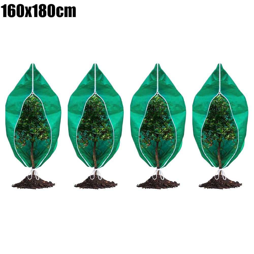 4 Stück/Los Winterpflanzen-Frostschutzhaube, Verdicktes Vliesstoff-Baum- und Gartenschutz gegen Kälte, Gartenjacke für Pflanzen
