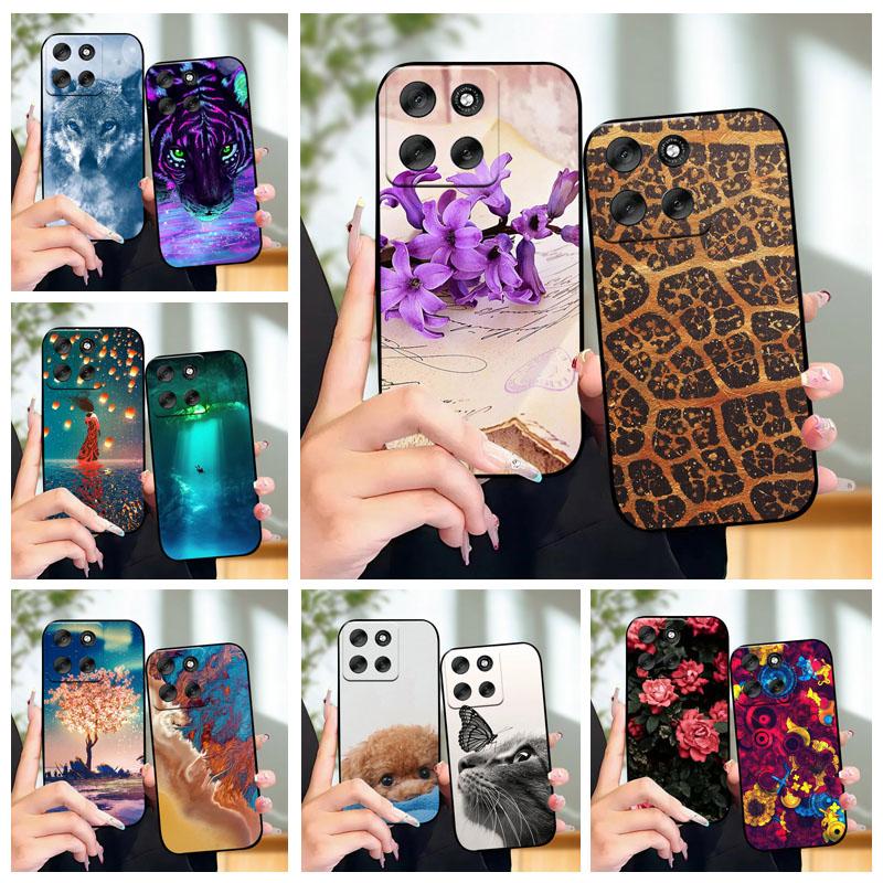 For Motorola Moto G56 5G MotoG66j MotoG66y Case Animals Painted Silicon Soft TPU Bumper For MOTO G66j G66y MotoG56 Protect Cover
