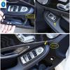 Carbon Fiber Car Lift Button / Lights Control / Water Cup Holder Cover Trim For Mercedes-Benz C CLASS W205 C200 C260 2015 -
