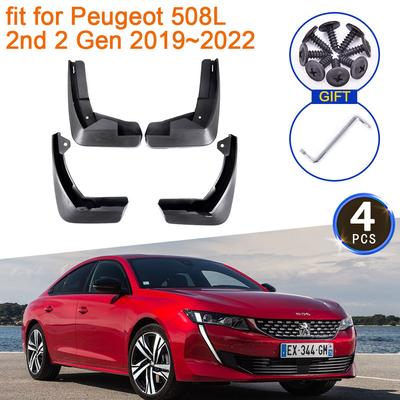 For Peugeot 508 2Nd 2 Gen     Mud Flaps Mudguards Splash Fender Guard Front Rear Wheels Car Stying Accessories