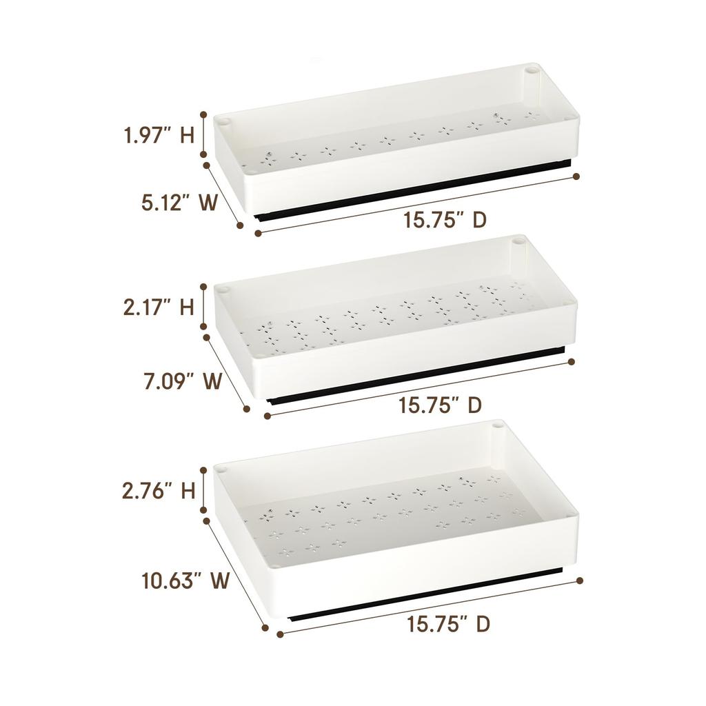 Punch-free Kitchen Pull-out Rack Under Sink Pull-out Basket Cabinet Slide Drawer Storage Box Spice Rack  Kitchen Organizer