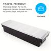 6-Compartment Cold Insulated Condiment Tray with Lid Removable Food Storage Containers Chilled Garnish Party Cocktail Garnishes