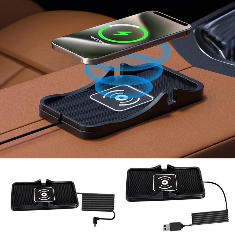 Wireless Car Charger Pad Auto Fast Charging Mat For SUV Wireless Car Charge Fast Charging Pad Suitable For SUV Auto Truck RV