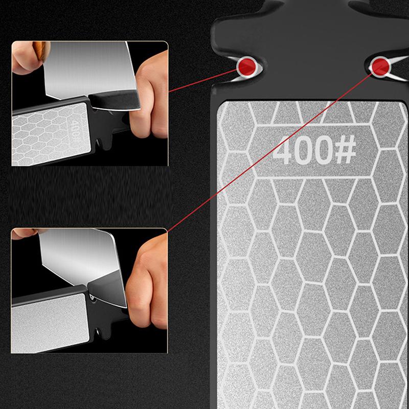 5 In 1 Knife Sharpener Diamond Bars 400/1000 Grit Kitchen Knives Tungsten Steel Ceramic Grinding Double-Sided Whetstone