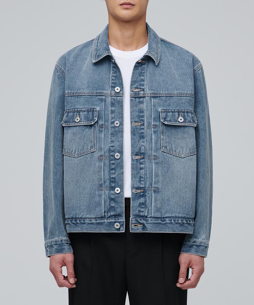 Musinsa Standard Relaxed Denim Trucker Jacket 2 [Light Indigo]