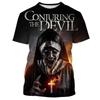 Magliette Grafiche Film Horror The Nun Stampa 3D Uomo/Donna Manica Corta Girocollo T-shirt Oversize Streetwear Harajuku Magliette Y2k Top