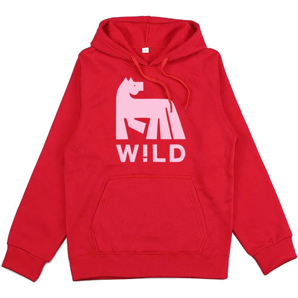 W!LD Album Grafik Kapuzenpullover Russ Sänger Lustiger Cartoon Print Sweatshirts Fleece Locker Unisex Streetwear Herren Damen Kleidung Grunge