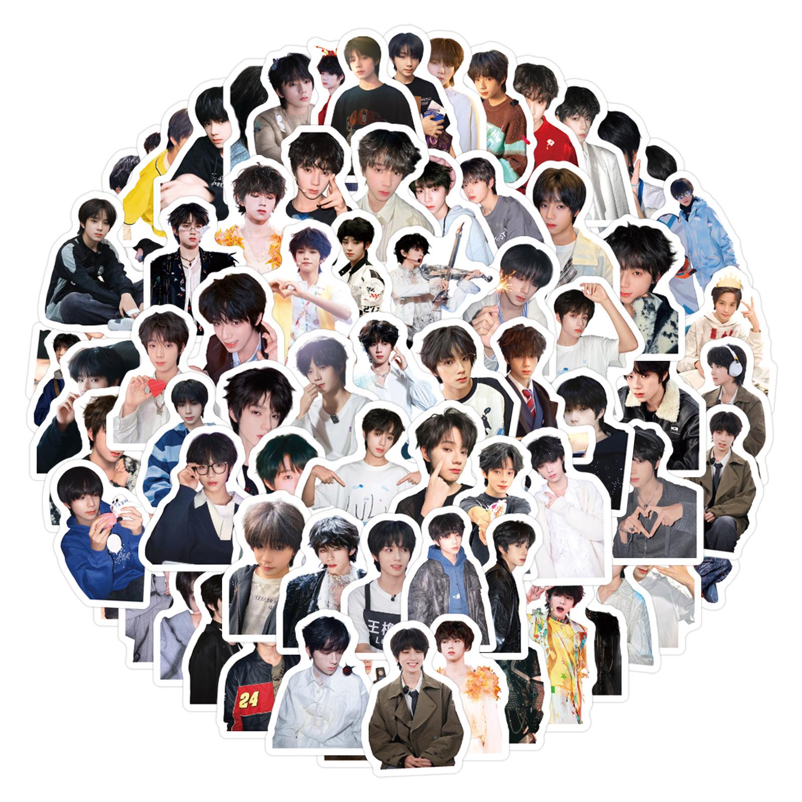 100 Sheets Celebrity Wang Lujie Stickers for Journals and Notebooks Decoration