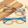 Trend Luxury Far Sight Goggle Cat Eye Frame Blue Light Blocking Reading Eyewear Ultra Light High Definition Presbyopia Glasses