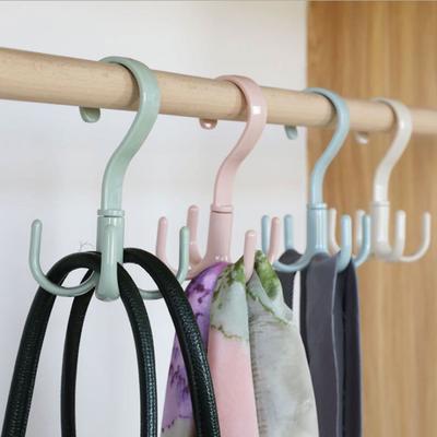 360 Degree Rotating Belt Hanger Scarf Tie Rack Holder Hook Closet Organizer