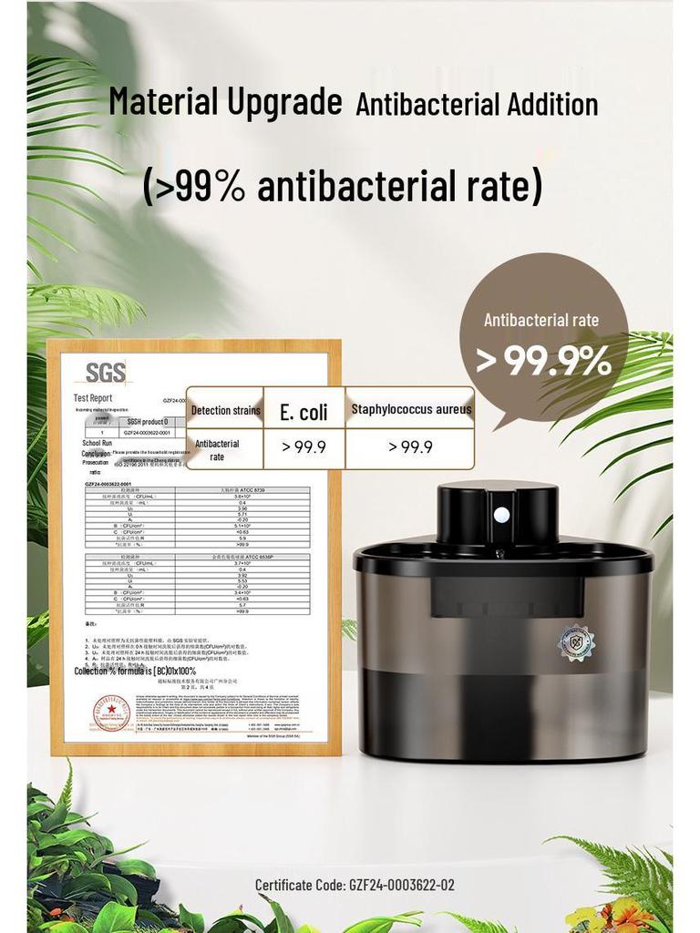 Smart Cordless Cat Water Fountain with Large Capacity and Automatic Circulation