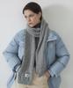 CITYBREEZE Angora Cable Knit Scarf_4 Colors