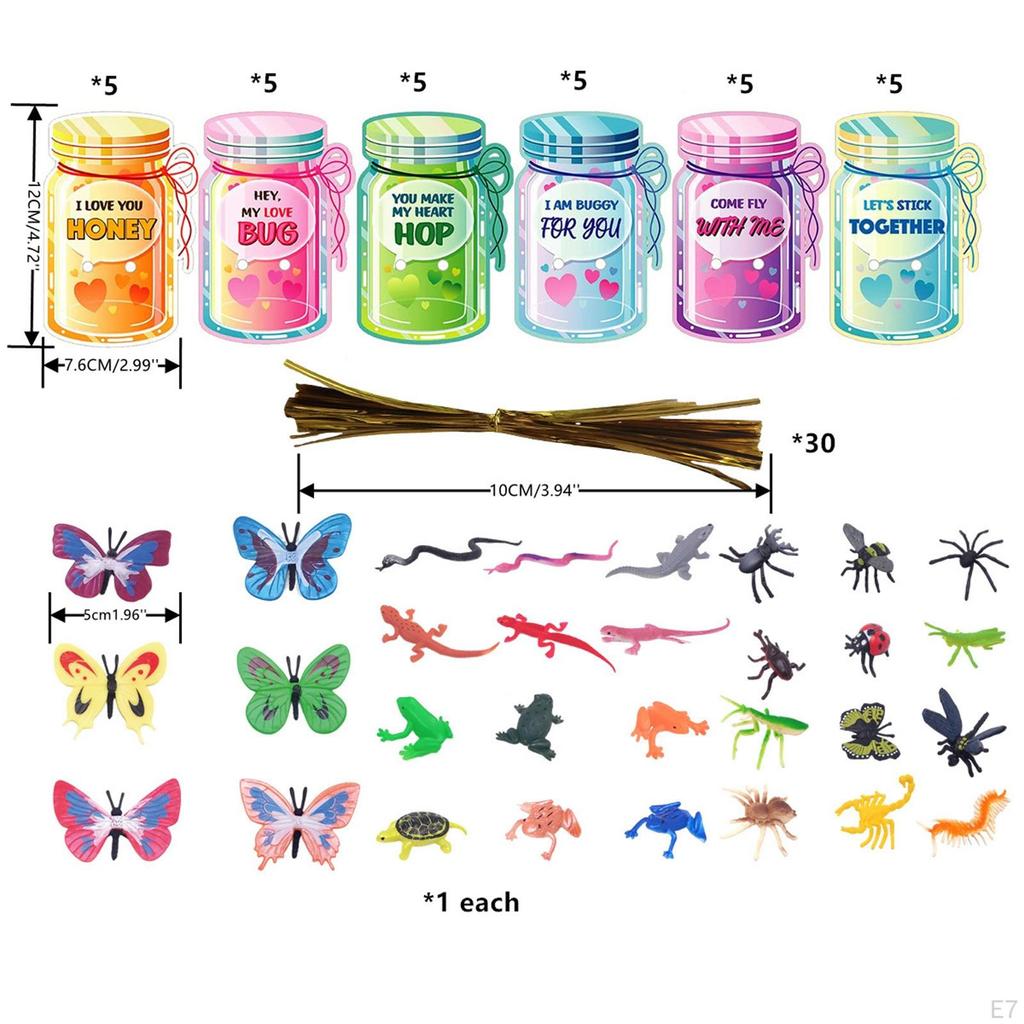 30 Adet Çocuklar Sevgililer Günü Kartları Tebrik Değişim Kartı Okul İçin Hediyeler