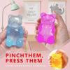 1pc Sugar Bead-Filled Squishy Bear Stress Ball – 3.5” Slow-Rebound Fidget Toy, Non-Toxic Gel, Sensory Stimulation, Classroom Prizes & Party Favors