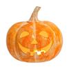 Halloween Hars Pompoen Lantaarn met LED Licht Herfst Decoraties Set voor Buiten Portiek Tuin Feestelijke Scène Opstelling Oranje Festival Cadeau