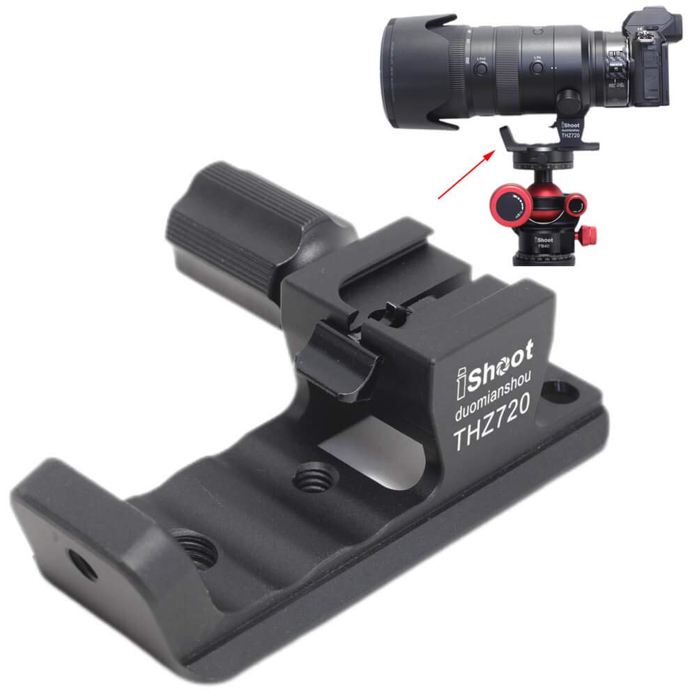 iShoot Camera Ring Tripod Mount Tripod Mount Ring Lens Support Collar Lens Bracket Collar Tripod Socket Compatible with Nikon Nikkor Z VR Ball Head