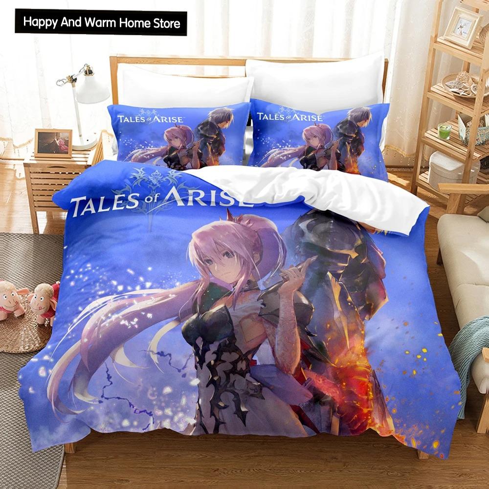 Hot Game Tales Of Arise Bedding Set Modern 3D Print Comforter Duvet Cover Pillowcases Duvet Cover Queen Single Size Dropshipping