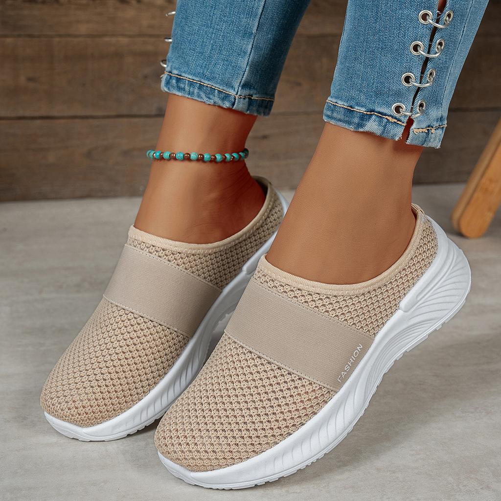Foreign Trade Shoes Children 2025 Autumn Breathable Semi-drag Single Shoes Shoes Large Size Casual Women's Shoes