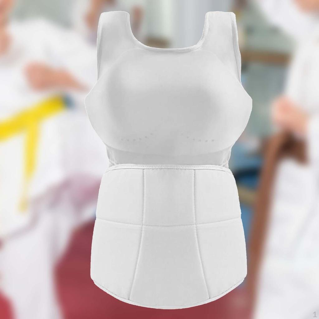 Karate Bauch Brustschutz Widerstandsfähig Ergonomisch Weiblich Boxen Brust für Sommercamp