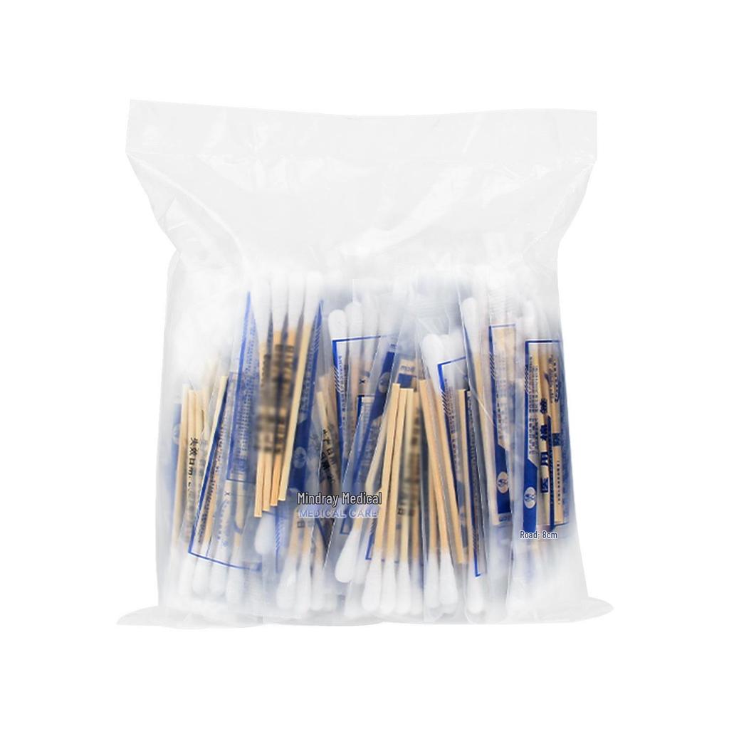 Cosmetic Cotton Swabs: Ear Cleaning, Makeup Remover, Eyeliner & Eyebrow Shaping, Tattooing Wood Sticks - 4 pcs/Small Pack