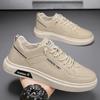 Fashion Original Men's Casual Sneakers White Shoes Round Toe Comfortable Fashion Trend Versatile Breathable Wear-resistant Walking 2025