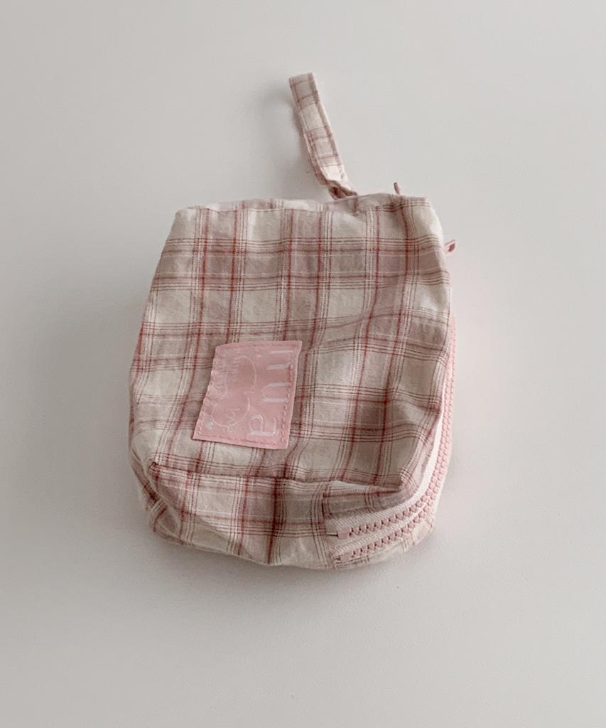 Nuaname Dual Zipper Pouch Pure Blanche