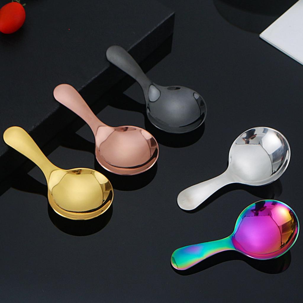 Zesílená nerezová ocel Lopatka s krátkou rukojetí Lžíce na ovesnou kaši a dezerty Příbory na odpolední čaj Míchátko na espresso Dětské nádobí