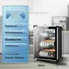 Compact Vertical Dish Drying Cabinet for Tableware and Utensils