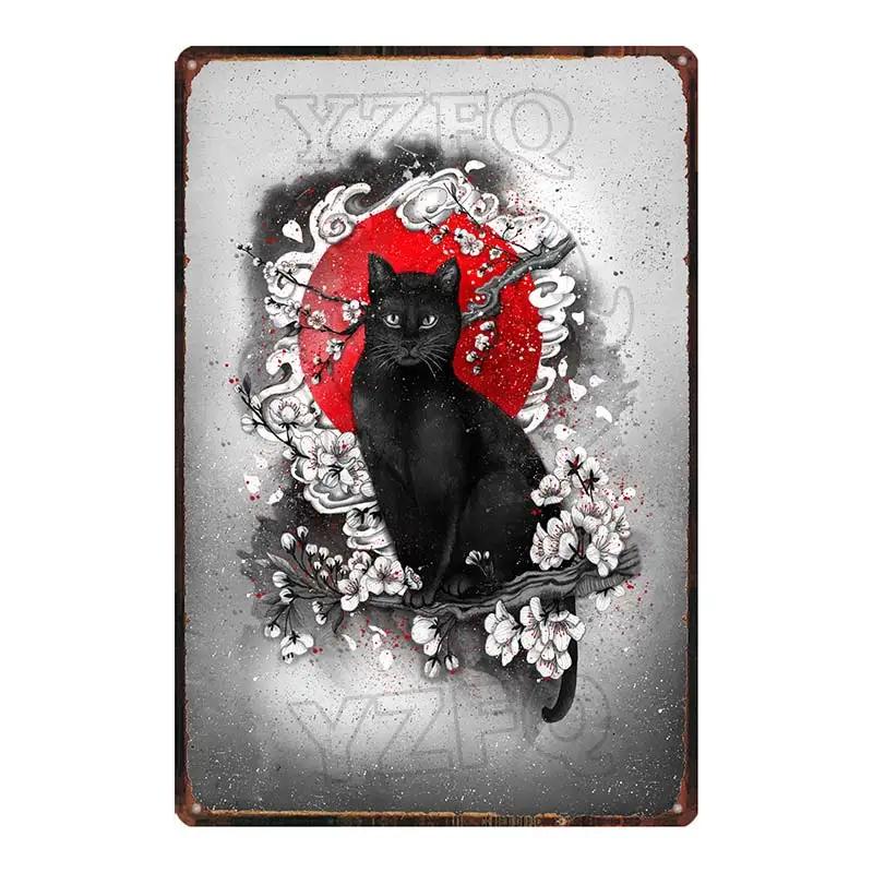 YZFQ Japanese Art Plaque Metal Vintage Tin Sign For Travel Souvenir Wall Bar Art Restaurant Home Decor 30X20CM DU-6524A