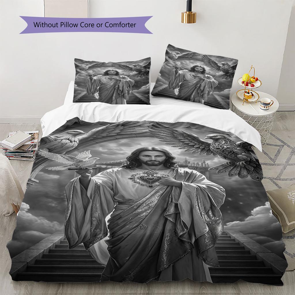 Pure Comfort Bedding Quilt Set Quilt Cover Pillowcase Home Decoration Birthday Gift (1 * duvet cover + 2 * pillowcase, without core)