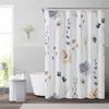 SHU1 3D Printed Tropical Jungle Plants Design Bath Curtain Polyester Waterproof Shower Curtain, 180x180cm